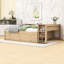 Lit de jour en bois avec lit gigogne escamotable, bureau et rangement-962903731-962903759