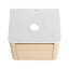 Meuble-lavabo de 61 cm avec lavabo en céramique décorative, porte simple à fermeture douce, contreplaqué - Idéal pour les rénovations