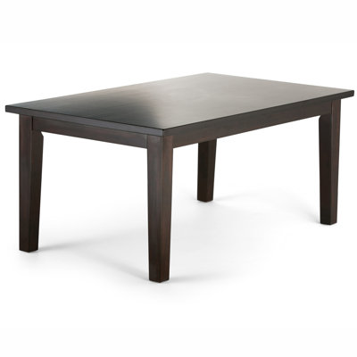 Simpli Home Eastwood Solid Wood Dining Table, Contemporary Style In Java Brown