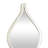 Slim Stacked Chain 5 Layer Wall Mirror with Tear Drop Pattern and Foil Detailing-1252497377
