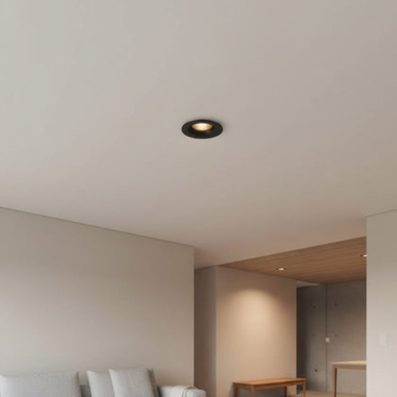 5 Watt LED Black Ceiling Recessed Downlight, Black