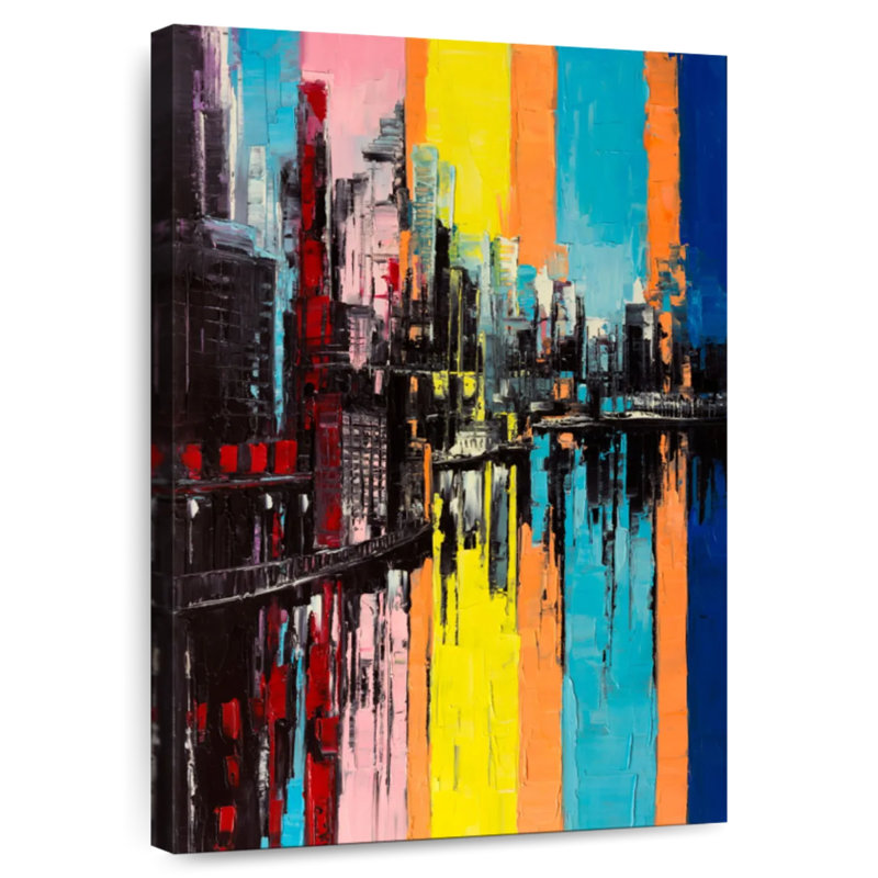 Avery Contemporary Abstract Landscape, 30" H x 20" W