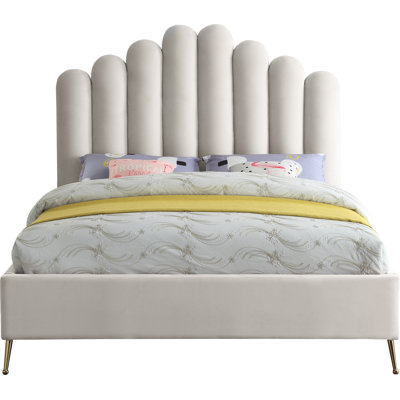 Lit plateforme tapissier Sonette