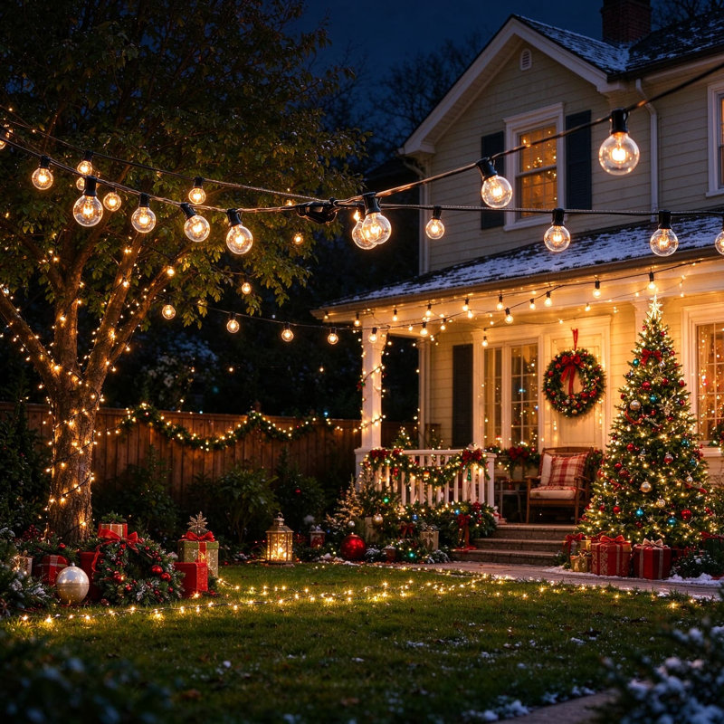 Indoor / Outdoor 50 - Bulb 660 in. Plug-in LED String Light