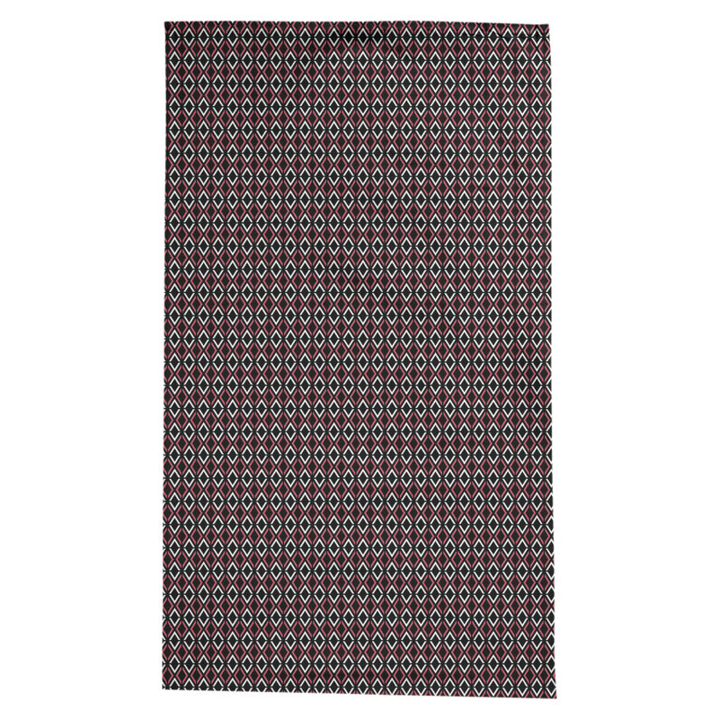 Nappe arrow losanges Leffel, Noir / rouge