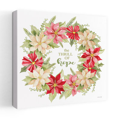 Art contemporain de la fleur de poinsettia The Thrill Of Hope