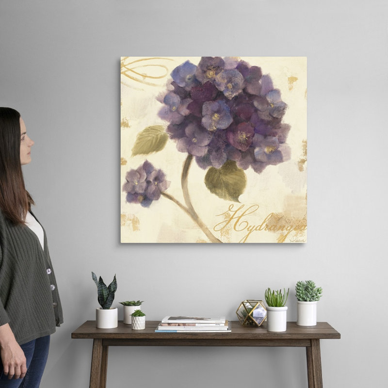 " Abundant Hydrangea I " by Albena Hristova Painting Print, Wrapped Canvas, 30" H x 30" W x 1.25" D
