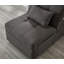 Salon avec lit inclinable en tissu de lin gris-2122643813