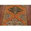 Tapis orange orange en laine Kazak 3 x 10