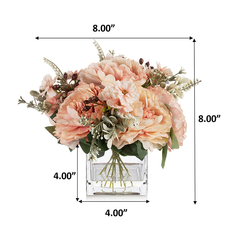 Arrangement de pivoines dans un vase, Champagne