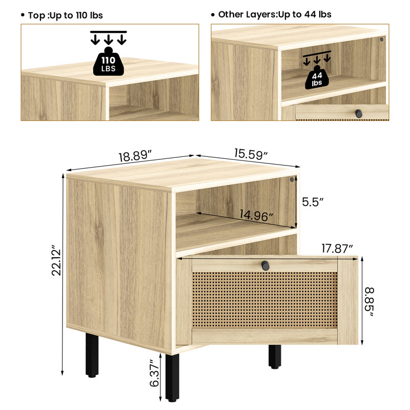Table de chevet Lusiya