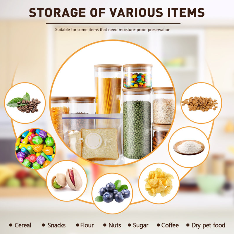 7 Pieces Multi-Function Storage Jar