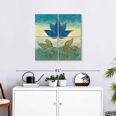 Harnek fleurs de Jaipur bleu