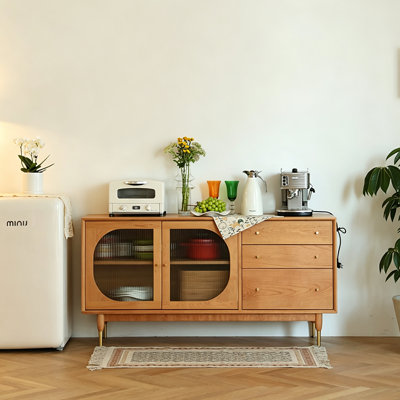 Table de buffet en verre