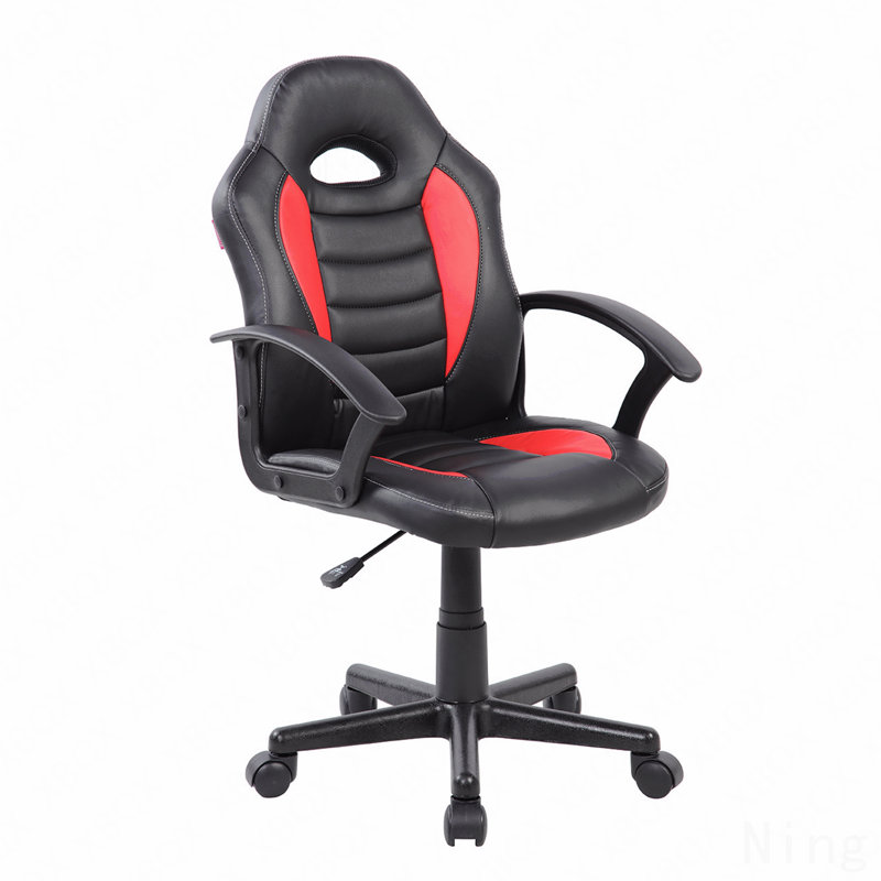 Fauteuil de jeu rouge pour enfants avec roulettes