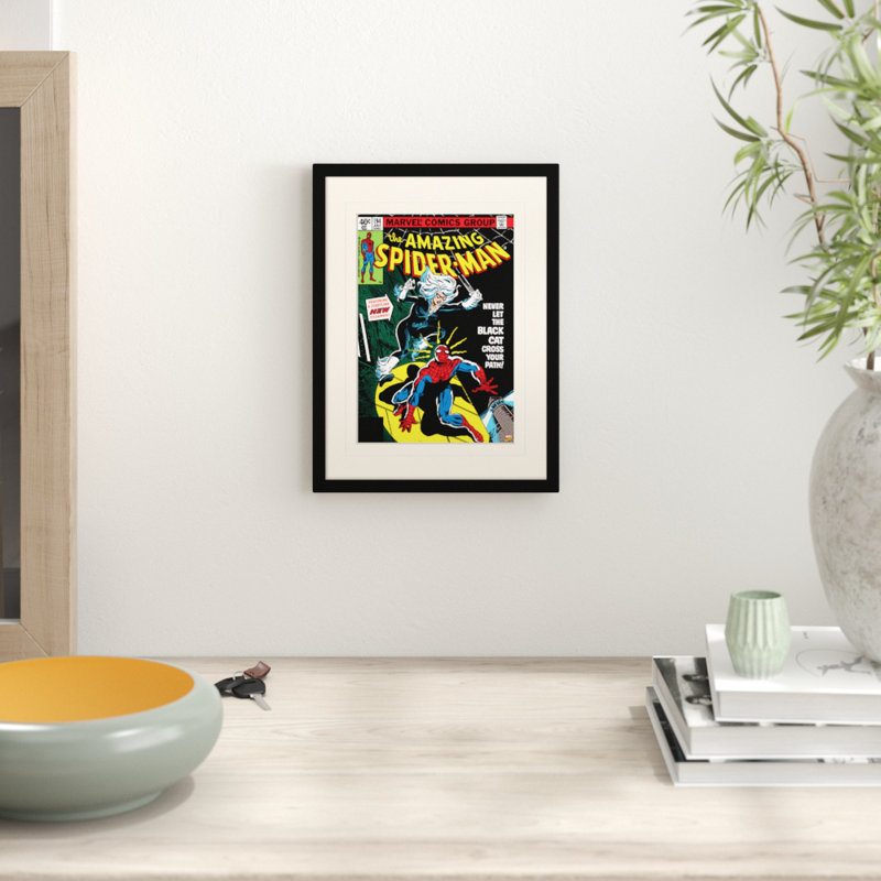 Spider-Man Black Cat Framed Graphic Art Print