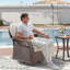 Ensemble de 2 chaises de patio pivotantes en osier pivotant-1560912492
