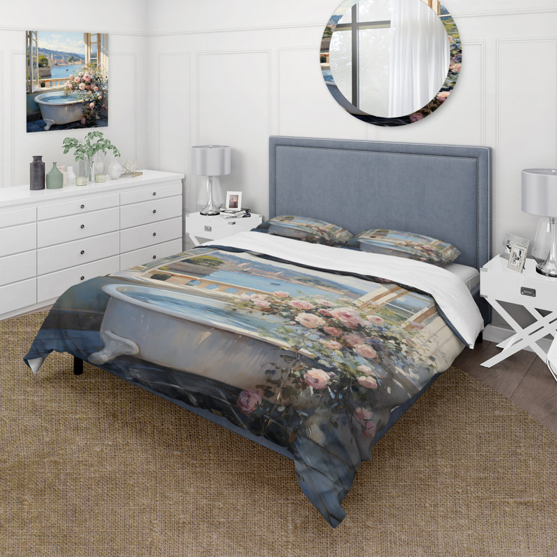 Ensemble de housse de couette en microfibre / polyester French Bathroom Bedding