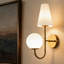 Appliques murales modernes avec abat-jour en verre