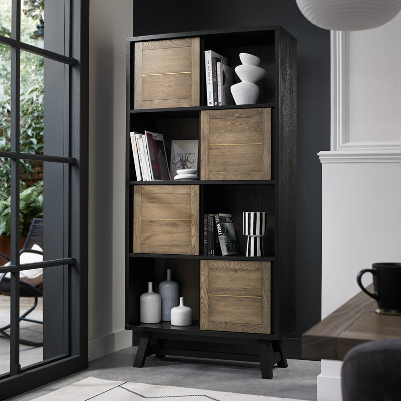 Roscommon Display Cabinet, Weathered Oak & Peppercorn