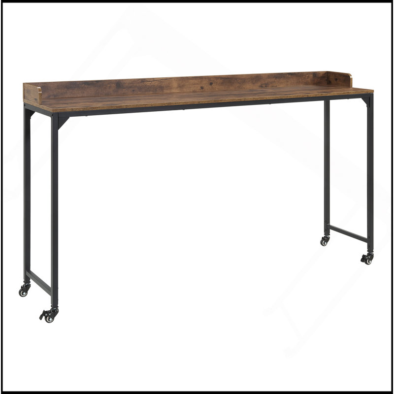 Multipurpose Over The Bed Desk With Adjustable Height, Metal Legs With Casters, Overbed Table 1Pc, Laptop Table For Bed, Breakfast Table