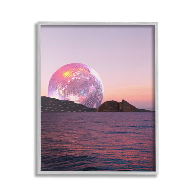 DiscoBallSunsetGicleeArtbyLil'Rue