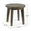 Table d'appoint d'extérieur en bois d'acacia durable avec conception à lattes classique, parfaite pour la terrasse et la cour