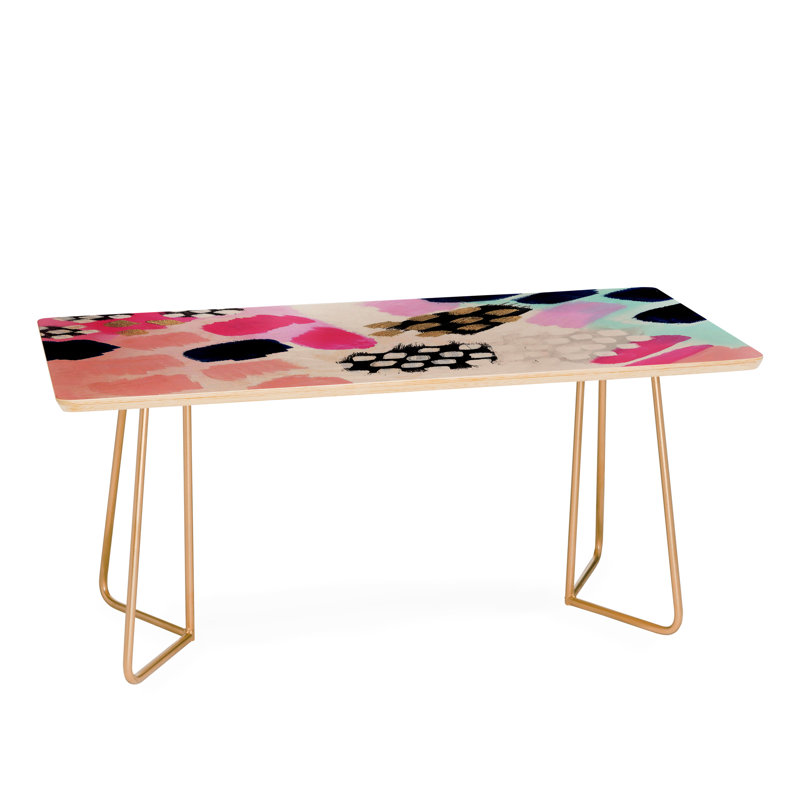 Solid Wood Top Coffee Table