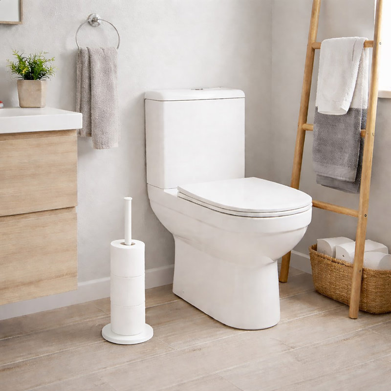 Porte-papier hygiénique, Blanc