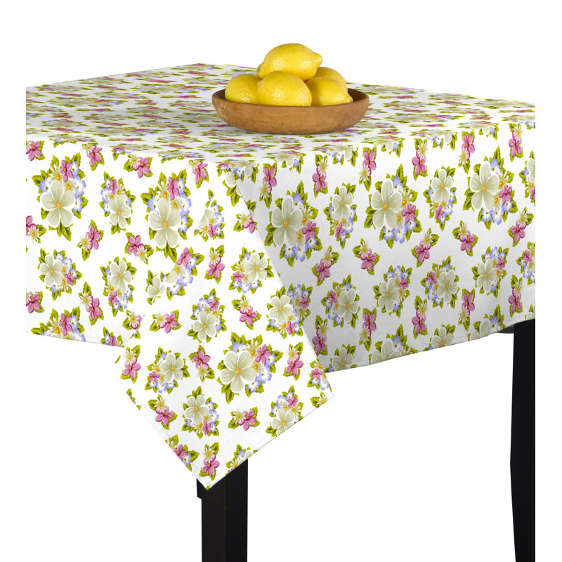 Emilee Bouquet Tablecloth, 84" L x 60" W