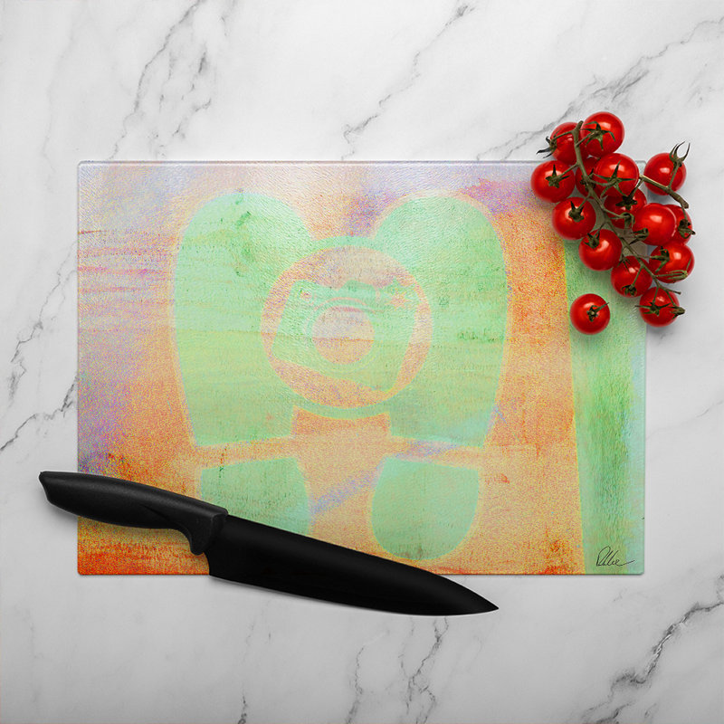 Feet Glass Chopping Board