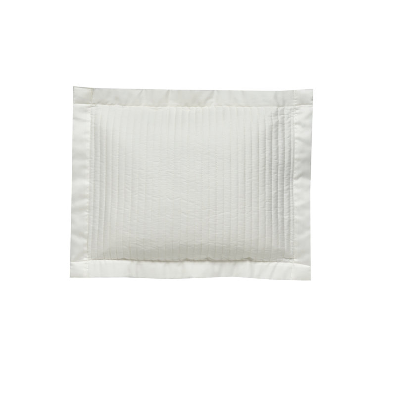 Puccini By DEA Cotton Pillow Sham, Rectangle 12" x 16", White