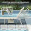 Chaise longue de patio pliante, ensemble de 2 chaises de bronzage avec trou pour le visage et table d'appoint