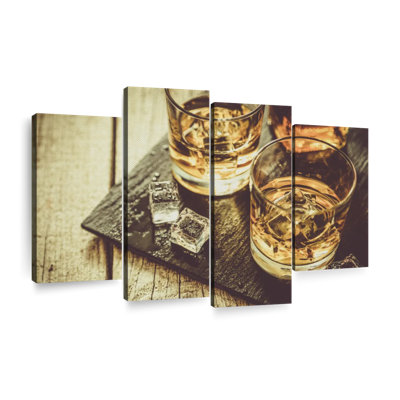 " Rustic Whiskey " 4 - Pieces