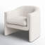 Fauteuil d'appoint rembourré en mélange de polyester Alda Alda-304940332