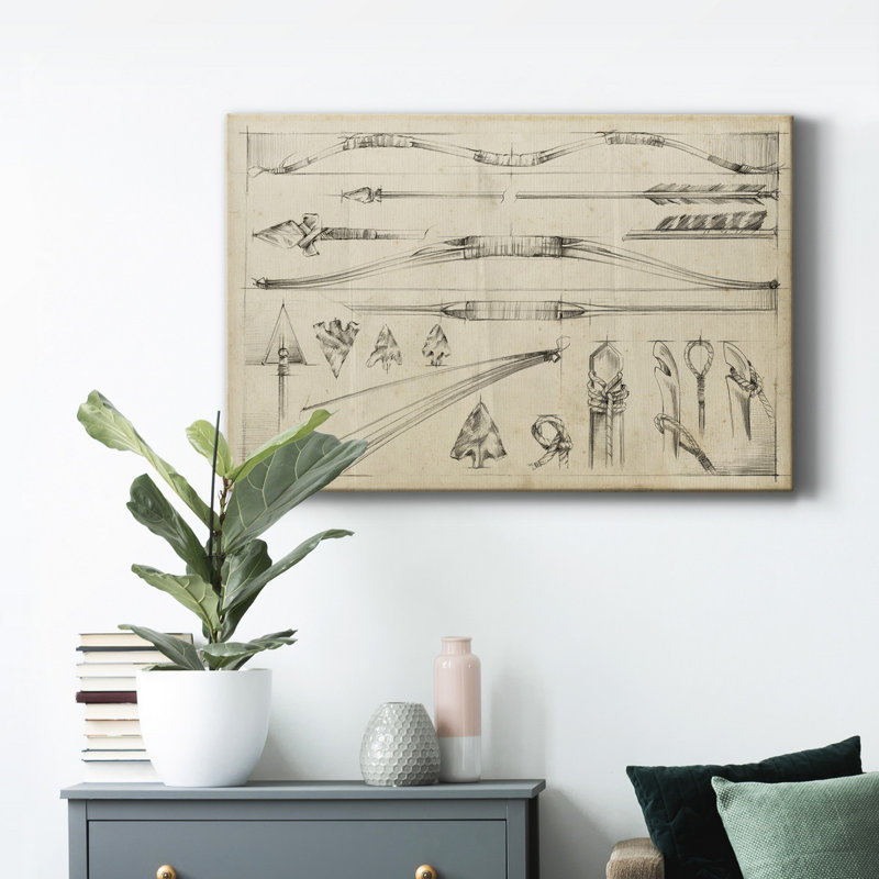 " Arrow Schematic II ", 8" H x 12" W x 1" D