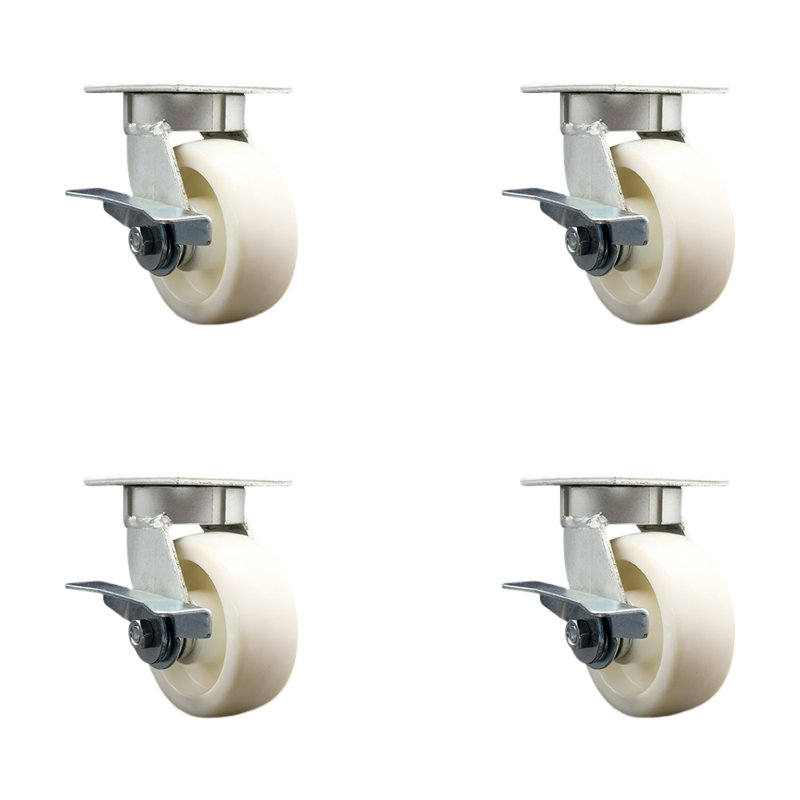 Kingpinless Nylon Swivel Caster