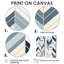 Motif à chevrons gris et blanc à chevrons - Grandes impressions sur toile 2 pièces-1118724001-1118724027-1118724000