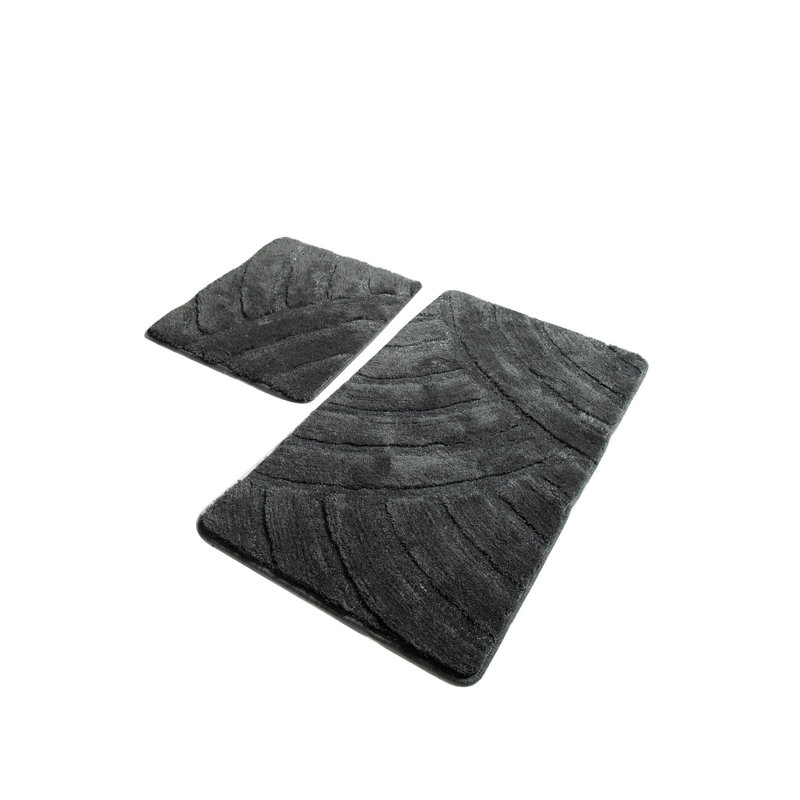 Non-Slip Bath Rug, Gray