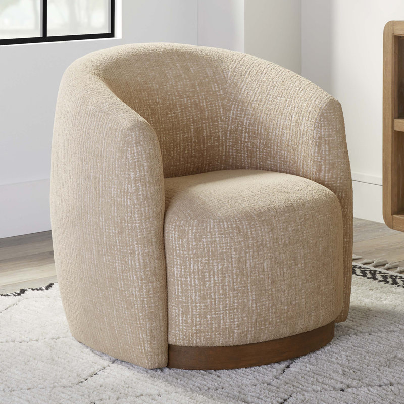 Swivel Accent Chair, Sand Dollar