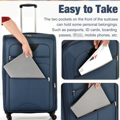 Expandable Lightweight Luggage 3 Piece With Spinner Bags And Duffel For Journeys Suitcases - Voyage