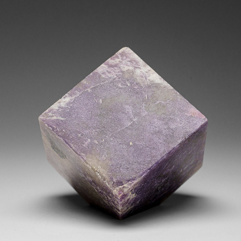 Genuine Polished Lepidolite Cube (1.2 Lbs)