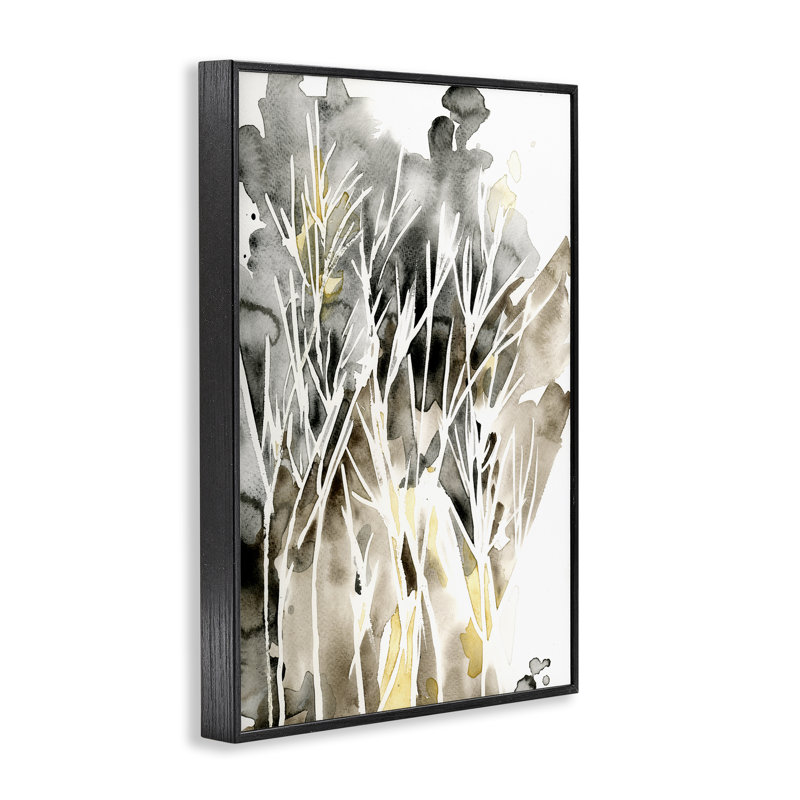  Abstrait, brindilles, aquarelle, art numérique par Regina Moore, H 24 po x l 16 po, Giclée encadrée noir minuit