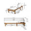 Chaise longue d'extérieur avec dossier réglable pour lire et faire la sieste-2059056436