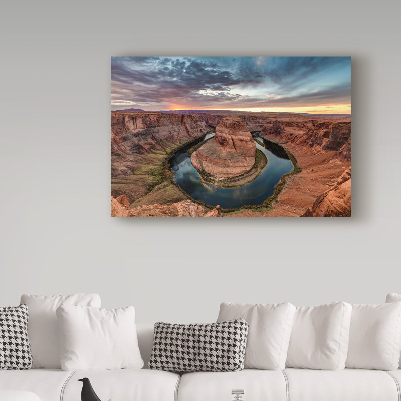 Fabrizzio «Horseshoe Bend», reproduction de photo sur toile tendue, H 12 po x l 19 po x P 2 po