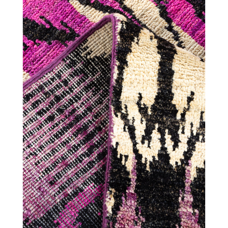 Contemporary One-of-a-Kind 8' 0" x 9' 10" Hand Knotted Area Rug