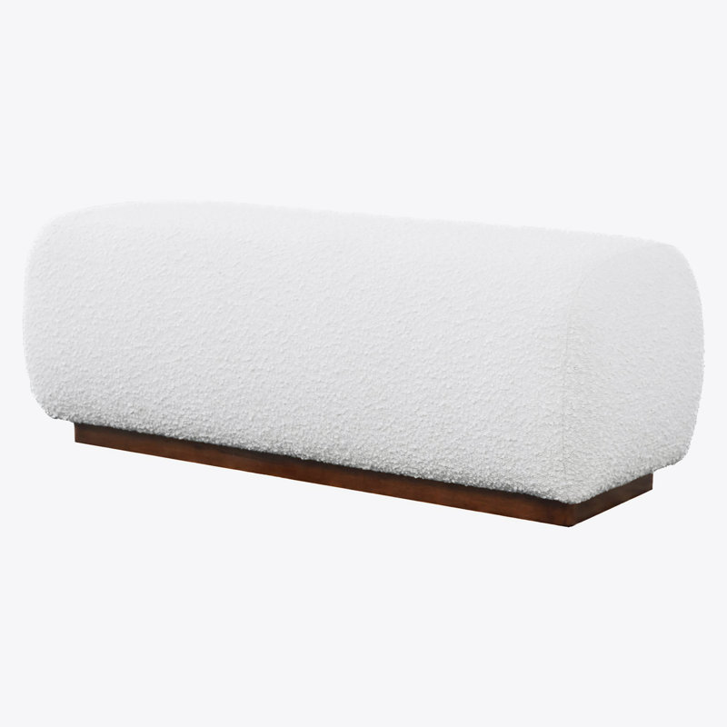Mundubbera 47" Japandi Style Elegant Modern Boucle Bench