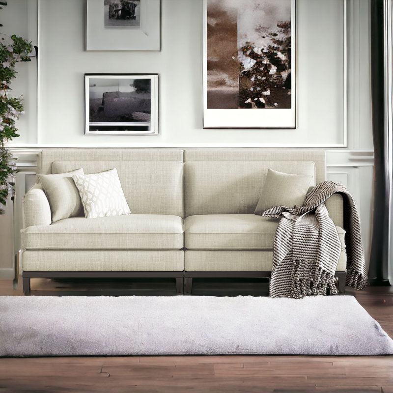 Canapé Bushgrove 81,82 po, Polyester beige