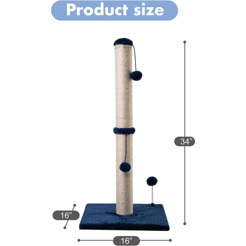 Faedra Scratching Post, Navy