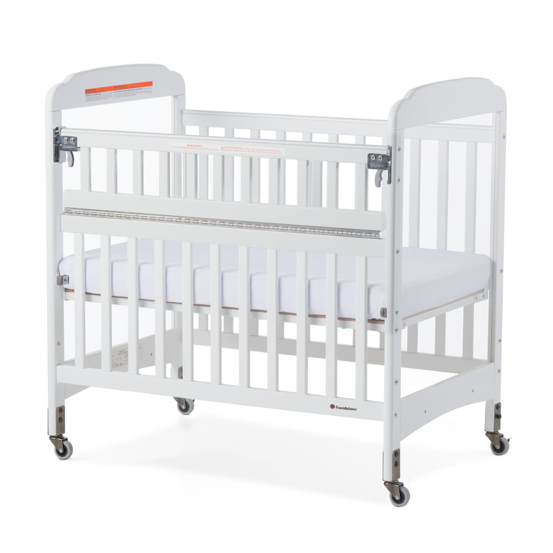Serenity Compact SafeReach Clearview Crib, 2 Panel Foundations 